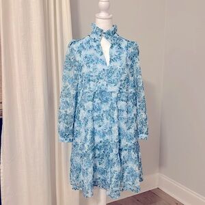 TUCKERNUCK Water's Edge Hydrangea Organza Palmerston Dress. Worn once. Sz Med